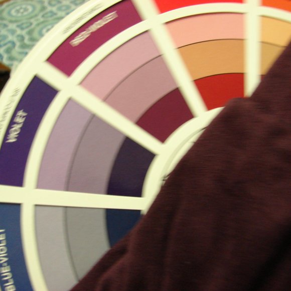 Plum Purple Microsuede Microfiber Long Sleeve Peasant Scoop Neck Top - Picture 15 of 16